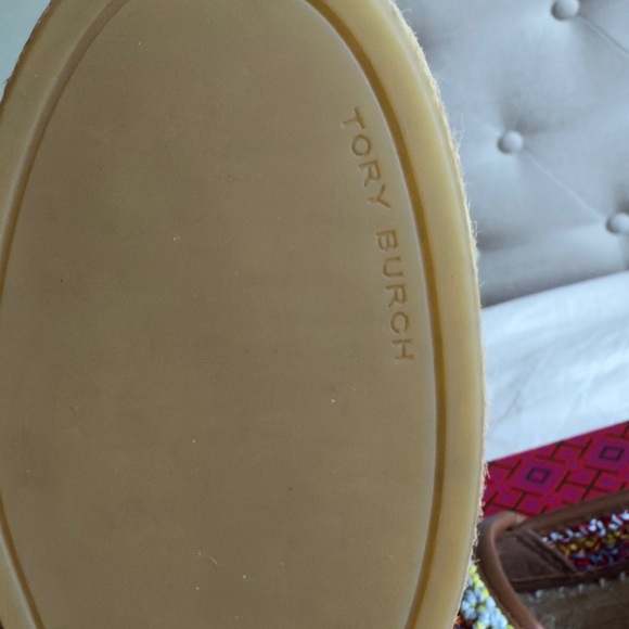 Tory Burch Everly Crochet Espadrilles Multicolor Flats Size 7.5 - Picture 6 of 12